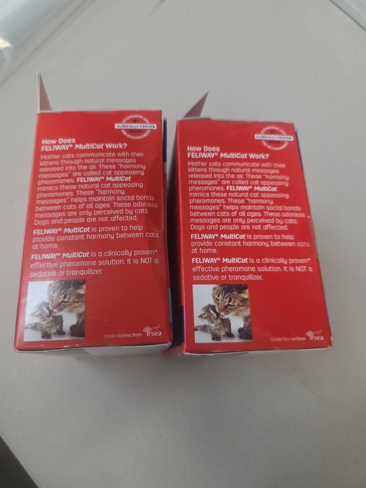 FELIWAY MultiCat 60 Day Cat Calming Plug In Pheromone Diffuser Starter Kit, 96ml