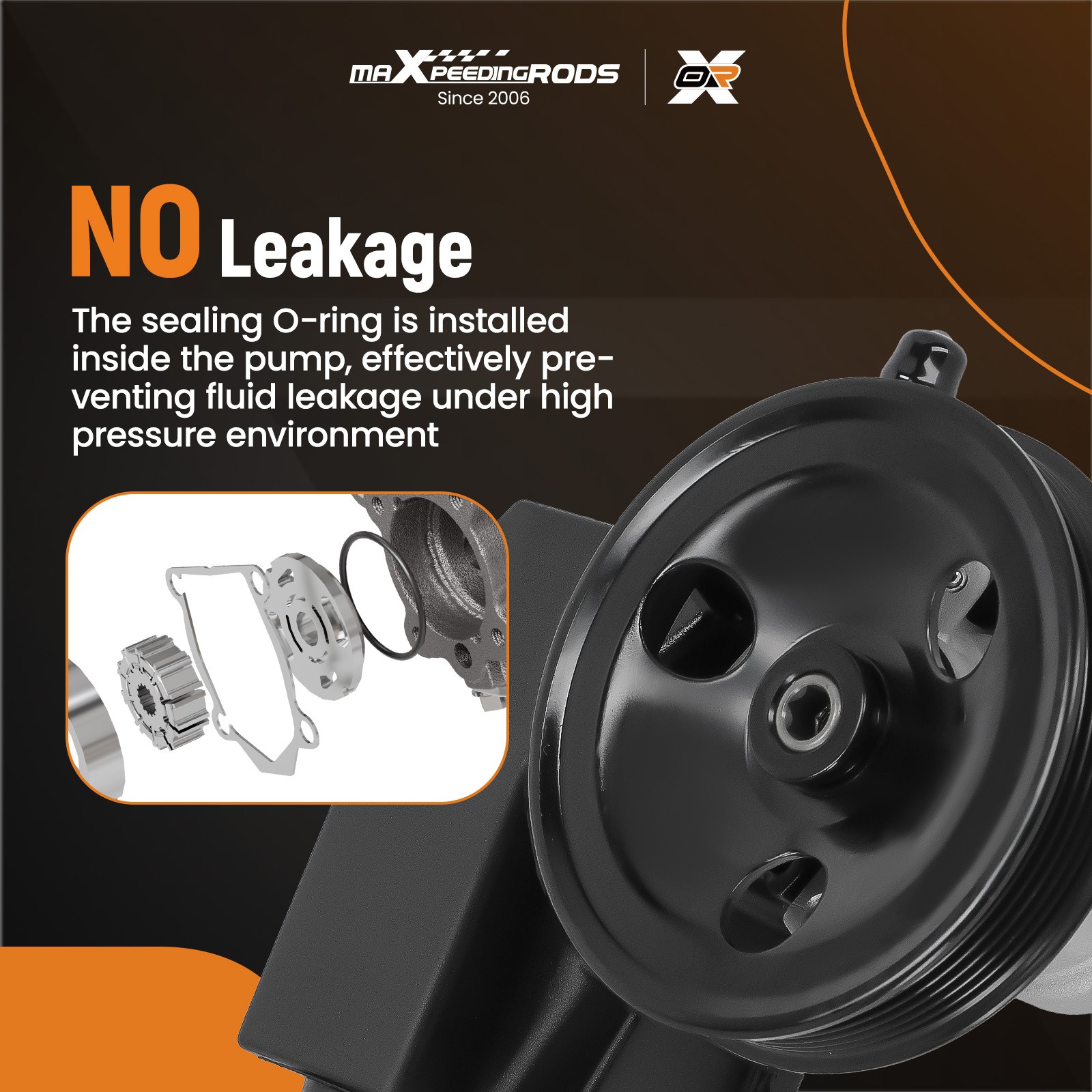 Power Steering Pump w/ Pulley Reservoir For Jeep Grand Cherokee 01-04 V8 4.7 new