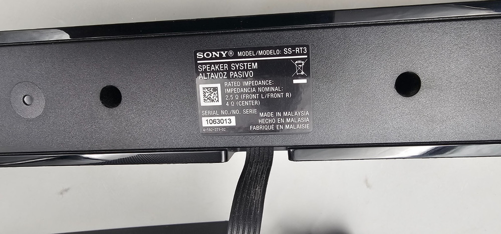 Sony home theater SA – WRT3