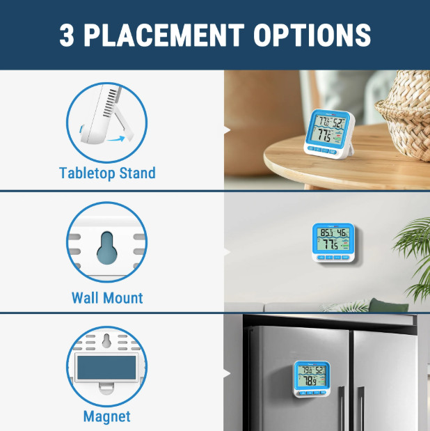 ThermoPro Digital Pool Thermometer, Floating Water Thermometer for Hot Tubs Bath