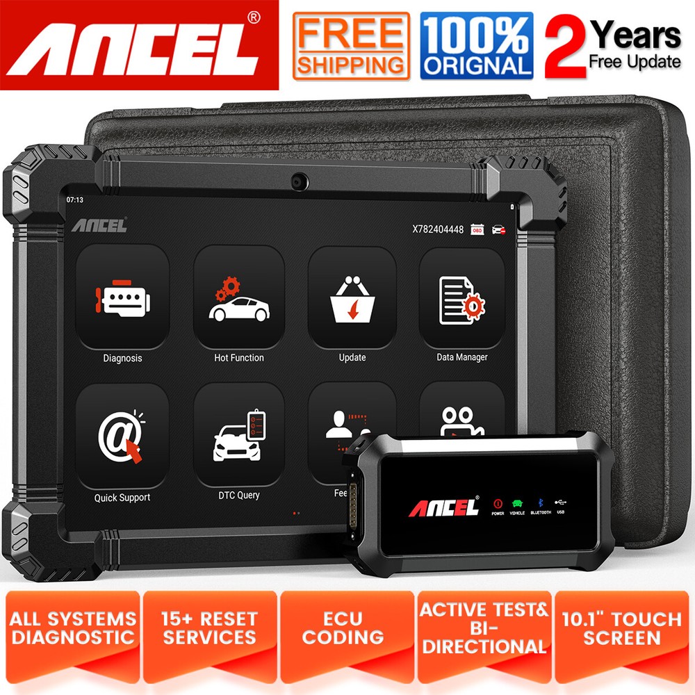 ANCEL X7 All System Bidirectional OBD2 Scanner TPMS SRS IMMO DPF Diagnostic Tool
