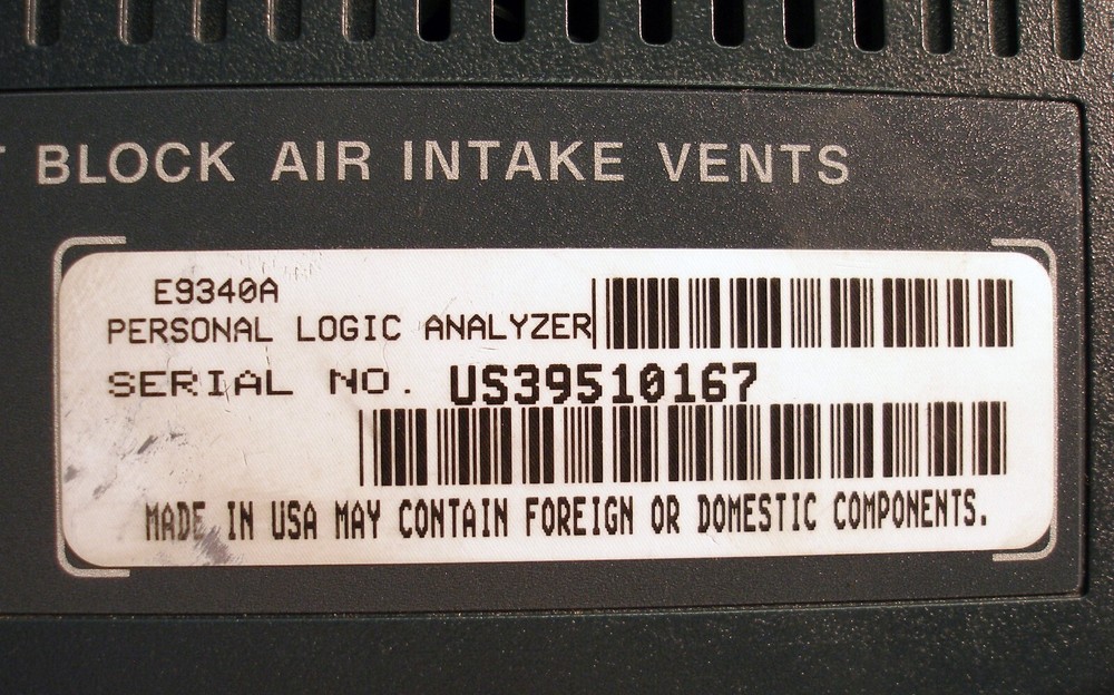 Agilent HP E9340A LogicWave 34-channel PC-Hosted Personal PC Logic Analyzer