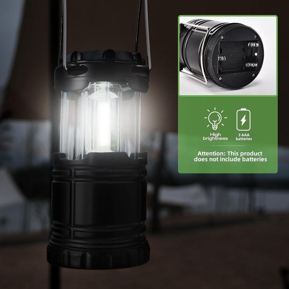 Collapsible LED Camping Lantern Battery Operated Bright