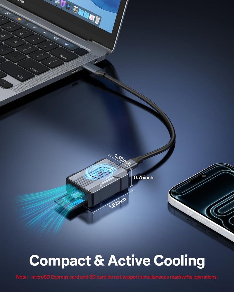 microSD Express Card Reader 880MB/s Read, Selore High Speed SD Card Reader US...