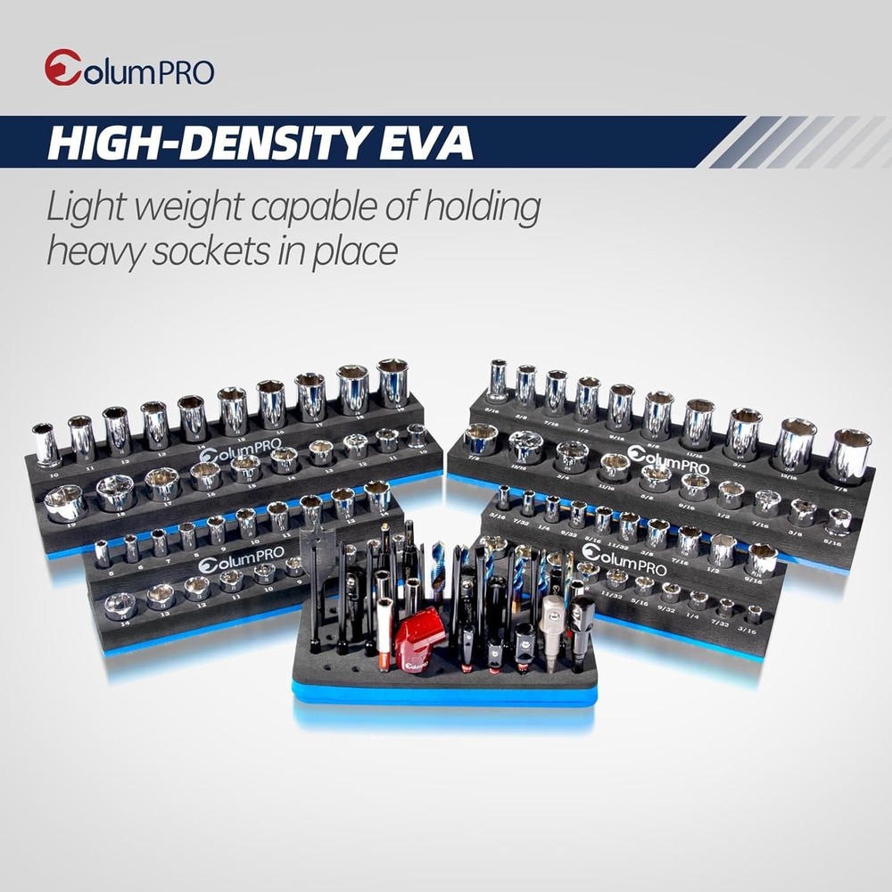 Foam Socket Organizer for Tool Box Drawer,Sockets Holder Both Whole Set