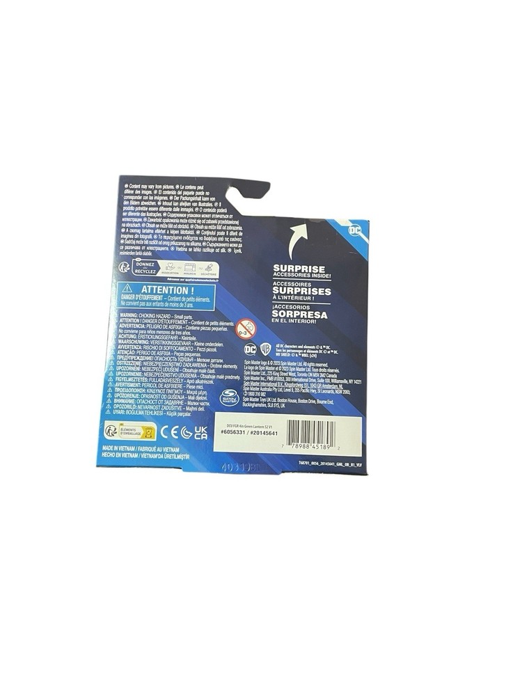 DC Spin Master Green Lantern 4" Figure With 2 Surprise Accessories