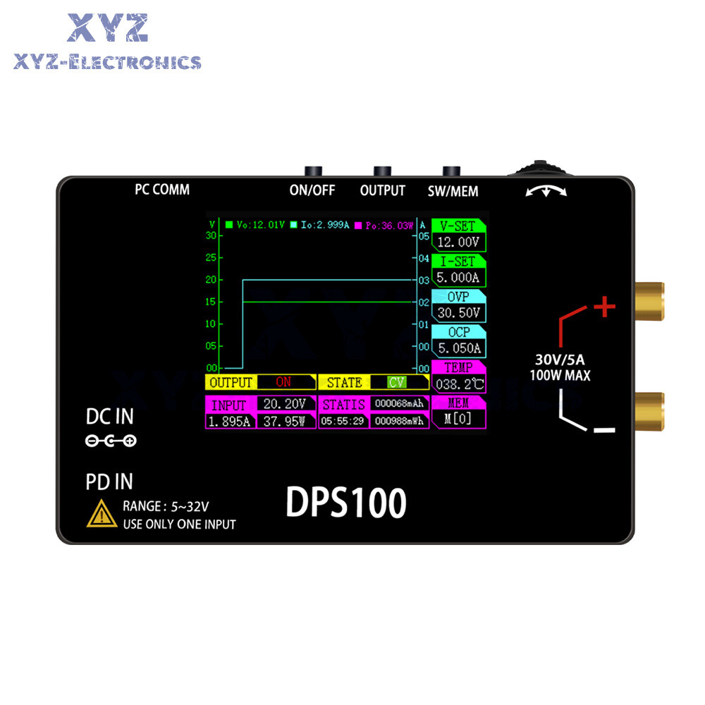 DPS100 CNC DC Adjustable Programmable Voltage Regulator Power Supply 30V 5A 100W