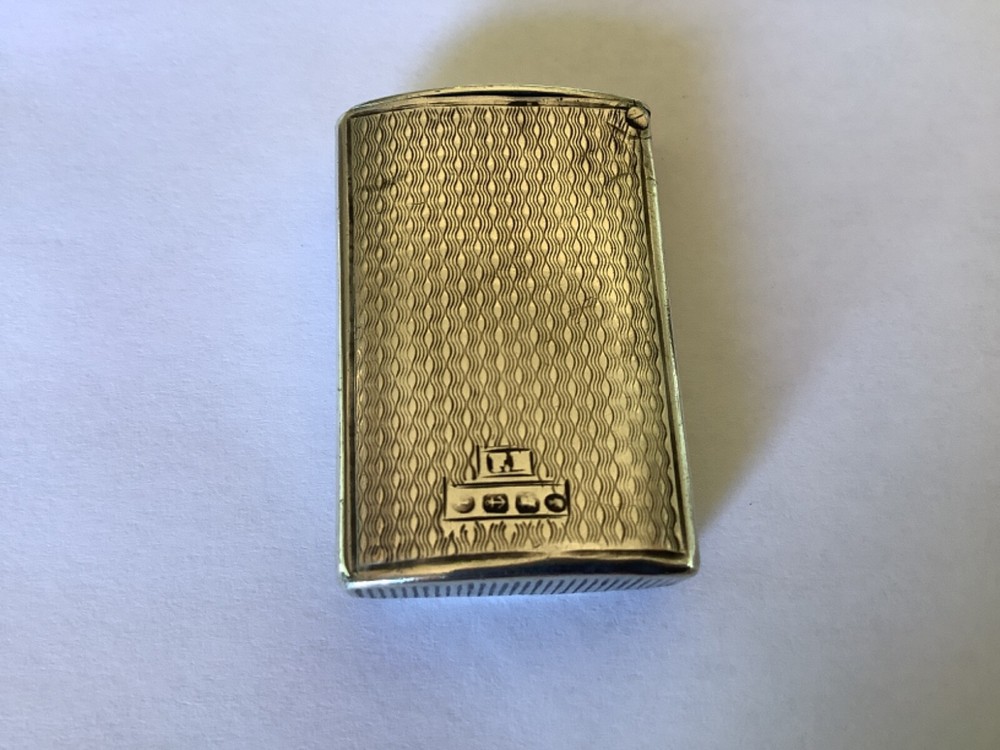 Antique silver Vesta case Victorian Vesta Frederick marson