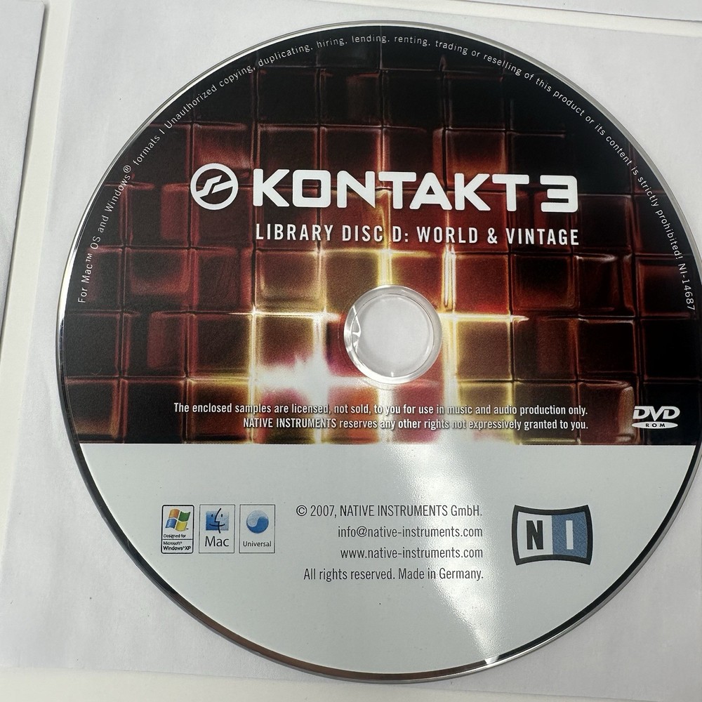 Native Instruments Kontakt 3 Extensive Professional Virtual Sampler Library Set