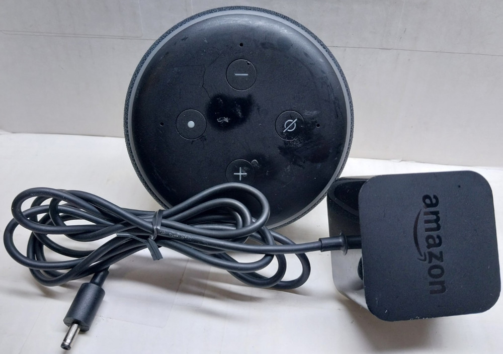 Amazon Echo Dot 3rd Gen C78MP8 W/ Power Adapter Tested Working