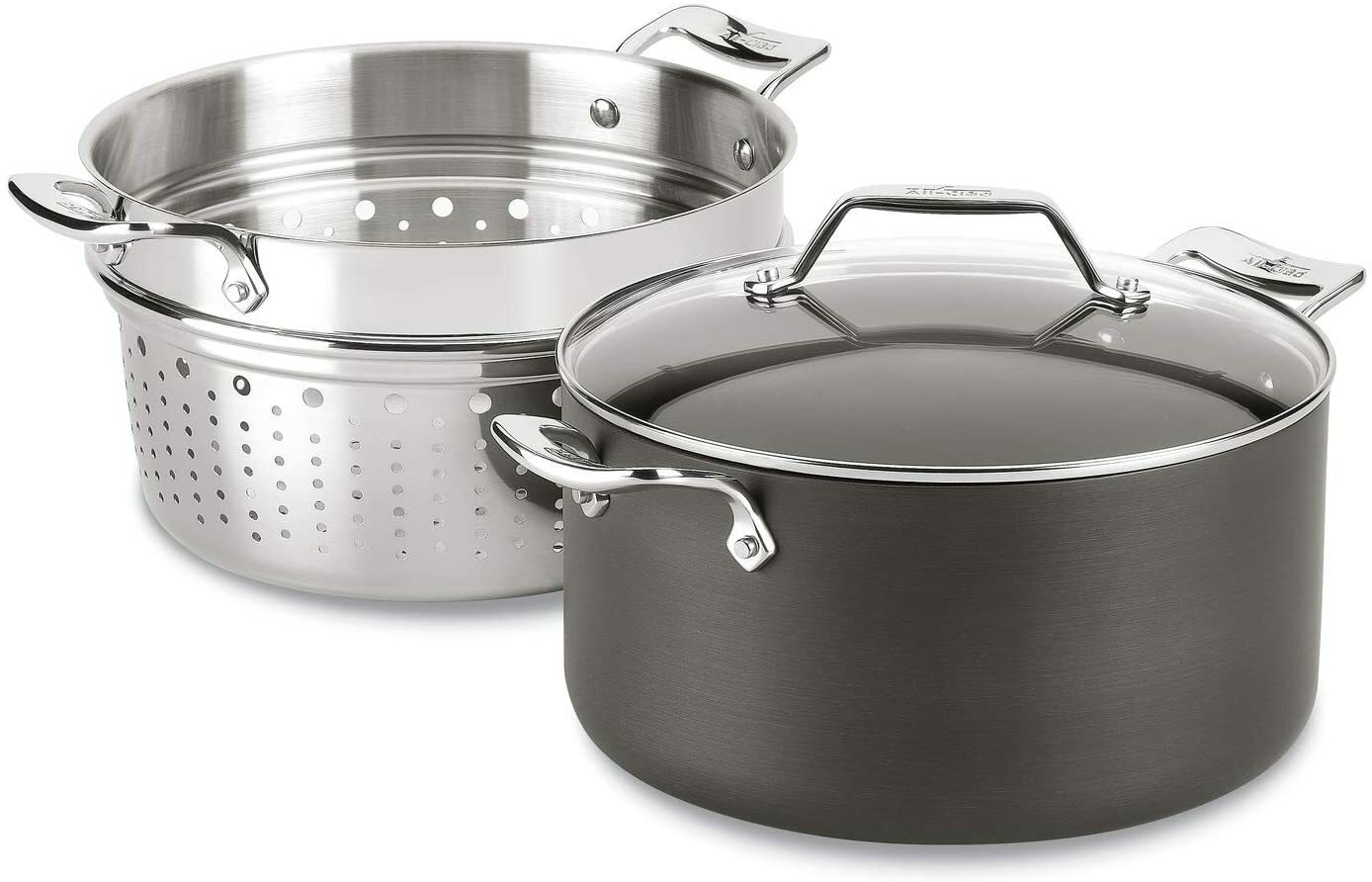 All-Clad H911S374 Essentials Nonstick 7-qt  Multipot with Insert and lid
