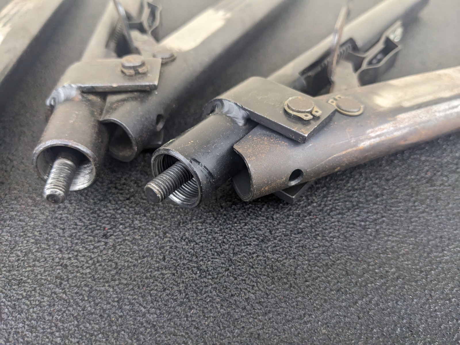 #bl614 Huntington Beach 4pc HBM 122 Rivet Gun Hand Riveter Pulling Aircraft Tool