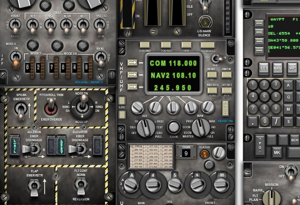 A10 WARTHOG COCKPIT instrument panel CDkit
