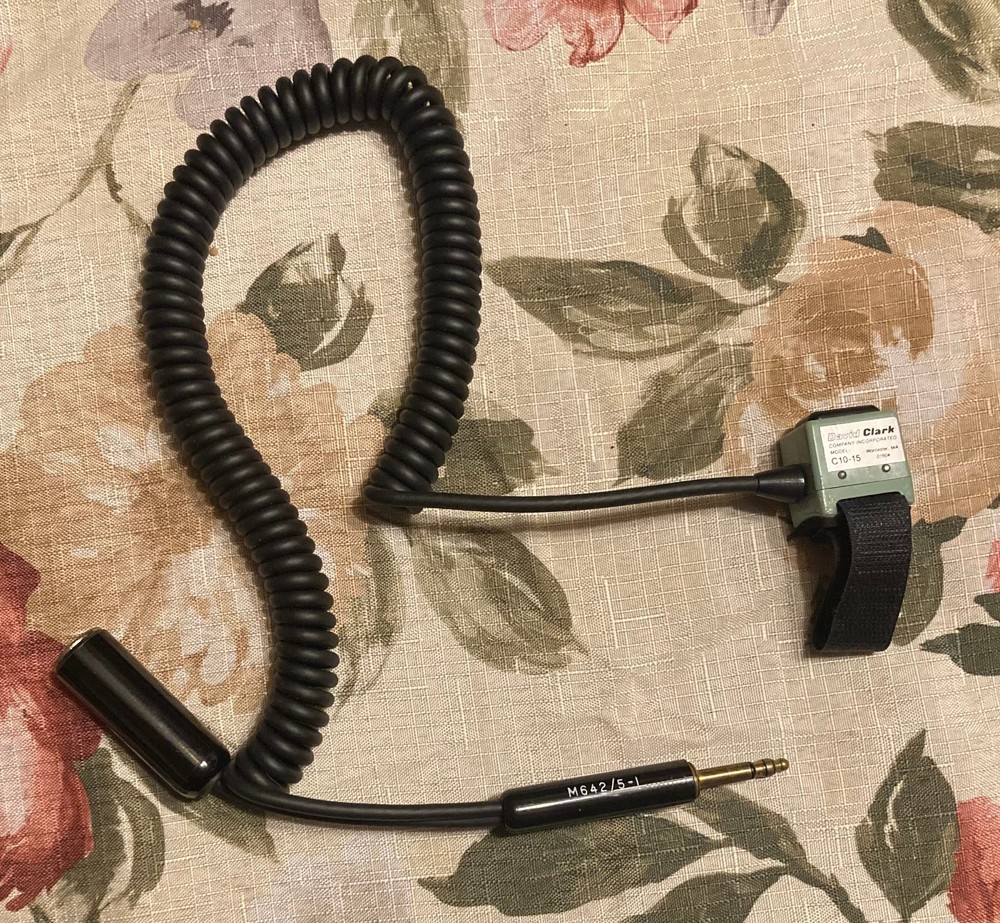 David Clark C10-15 Aircraft Push to Talk Switch Untested