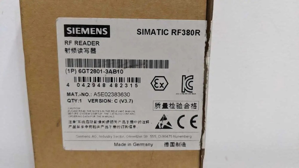 Siemens 6GT2801-3AB10 RF Reader Simatic RF380R