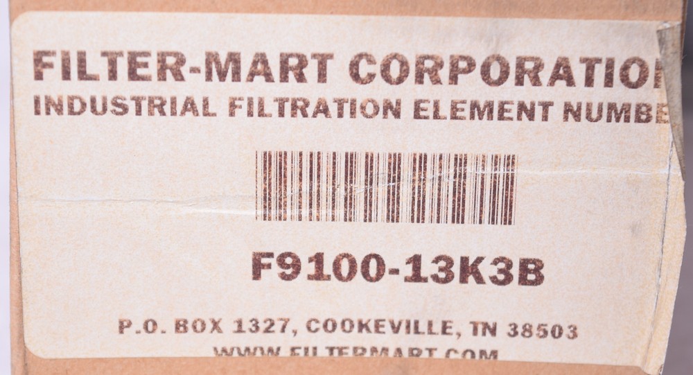 Filter-Mart Pleated Microglass Element Filter F9100-13K3B
