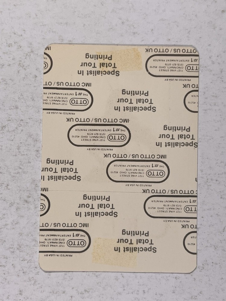 Neil Young Crazy Horse Pass Unused Backstage Crew Original 1987