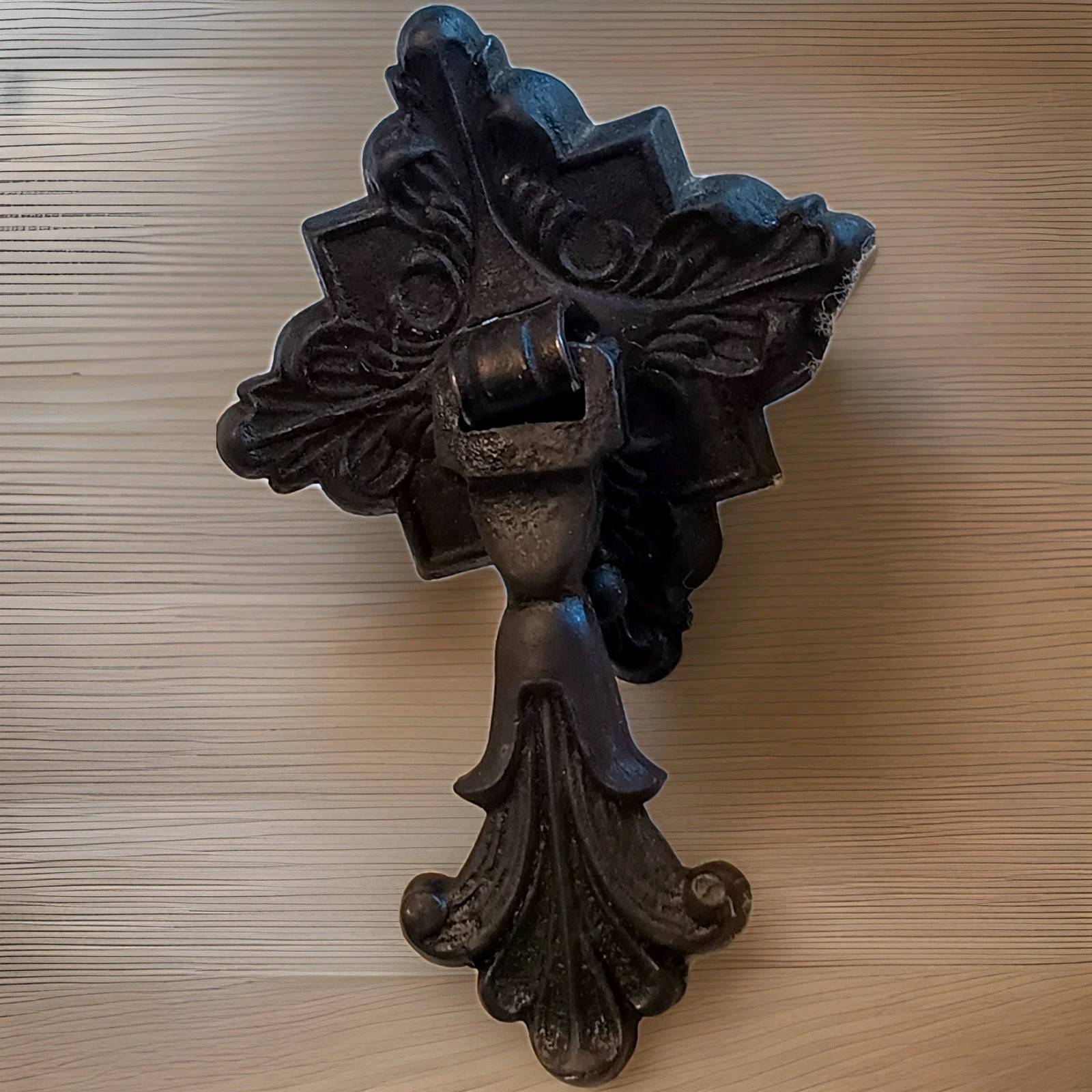 Pair Of Antique Teardrop drawer pulls With Mounting Screws Marked "32"