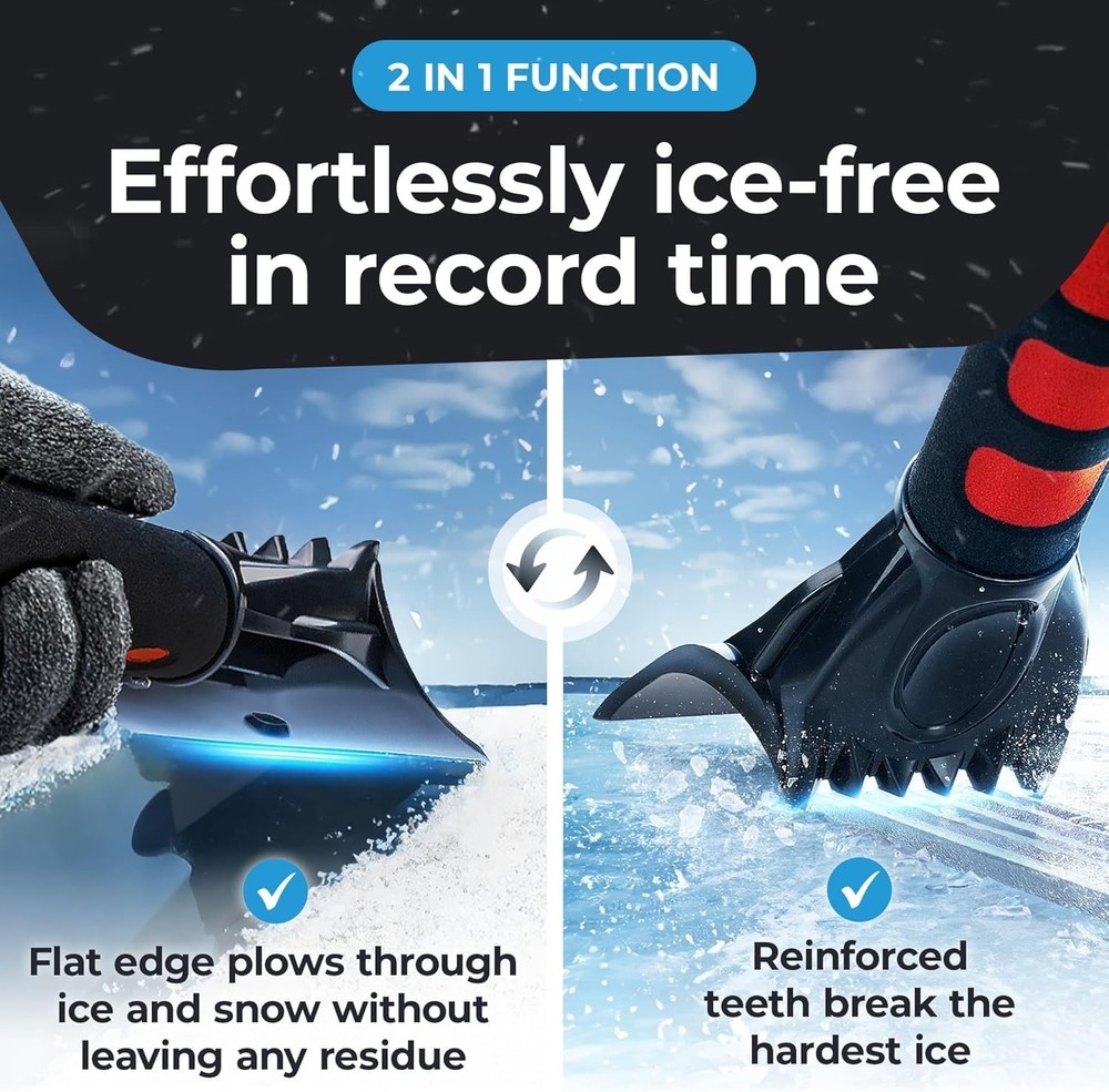Ultimate Windshield Scraper with Strong Ice-Breaking Claws & Non-Slip Handle