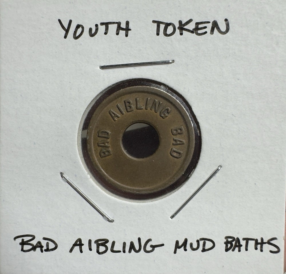 Bad Aibling Mud Baths Antique Youth Token Copper Germany German VERY RARE