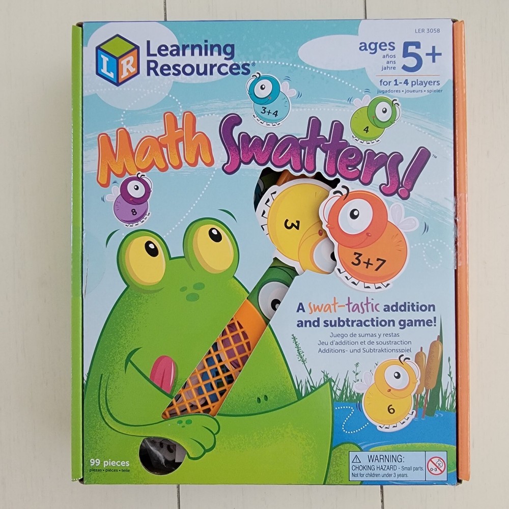 Learning Resources Math Swatters Addition & Subtraction Game