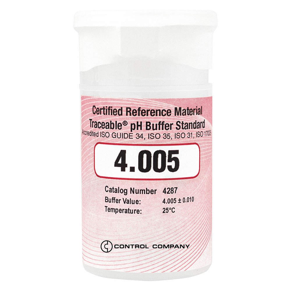TRACEABLE 4287 pH Standard,Cert. Ref Material,PK6 6KEC8