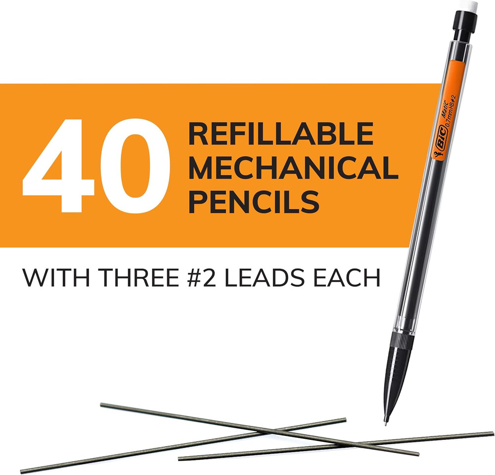 Xtra-Smooth Mechanical Pencil, Medium Point (0.7 mm), 40-Count