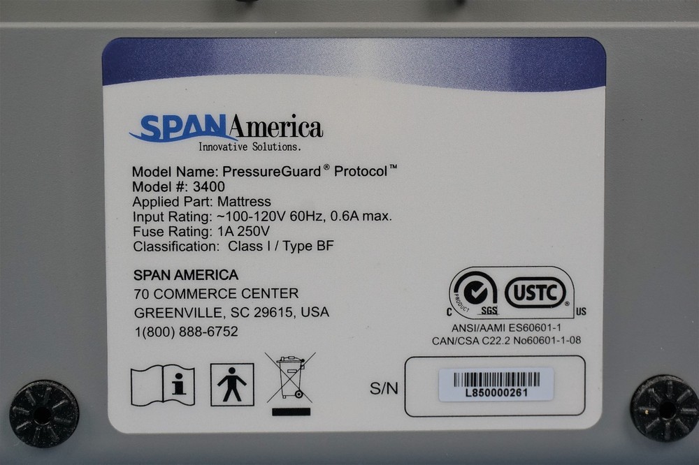 Span America 3400 PressureGuard Protocol Control Unit