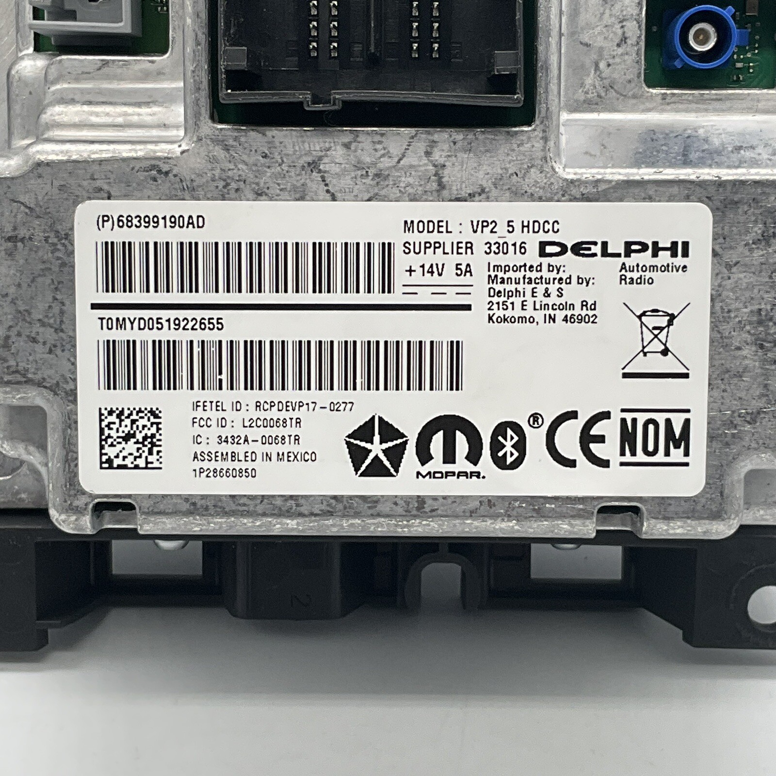 2019-2020 Dodge Ram OEM VP2 Uconnect Multi Media Radio Display Receiver Untested