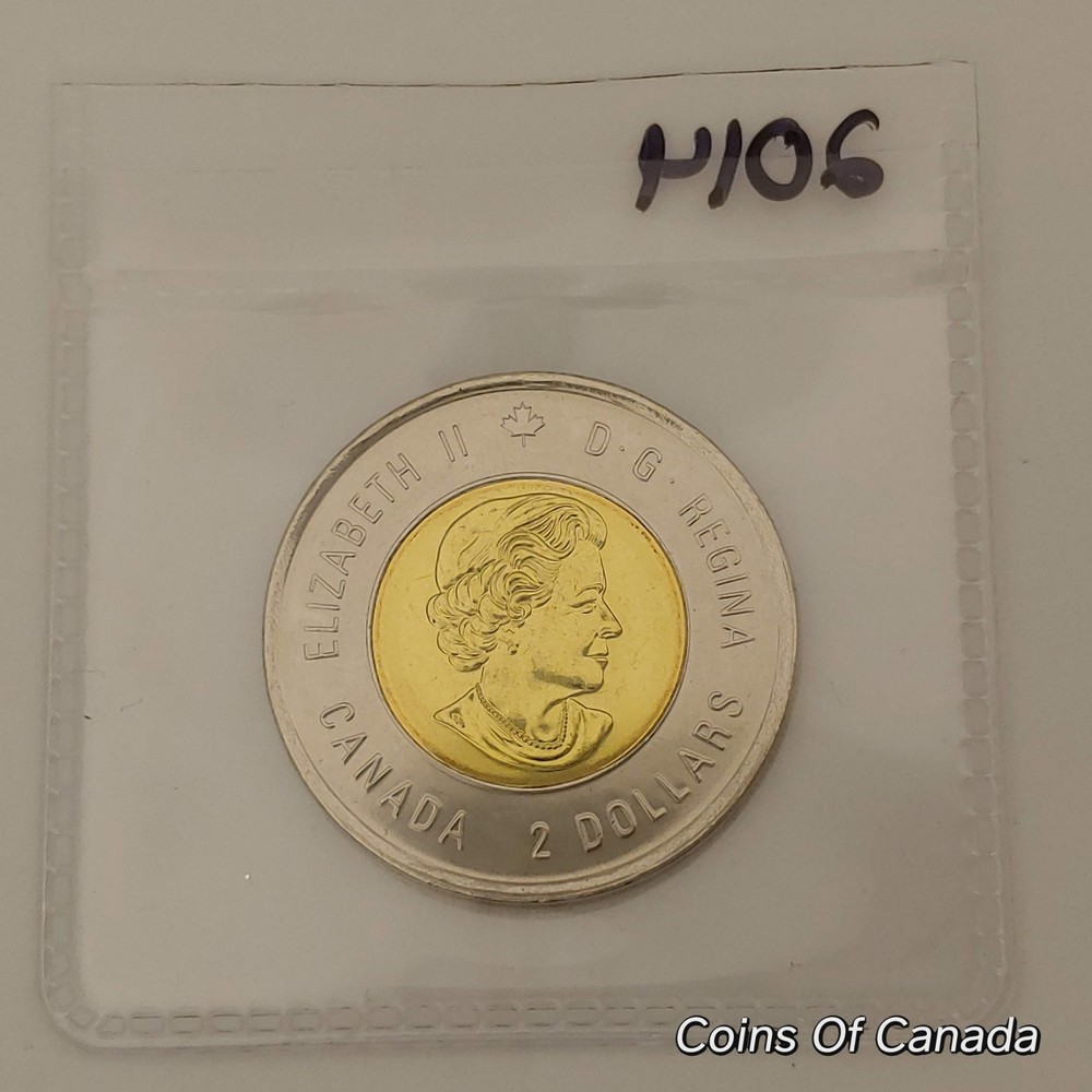 2014 Canada $2 Two Dollar Toonie Wait For Me Daddy From BU Roll #coinsofcanada