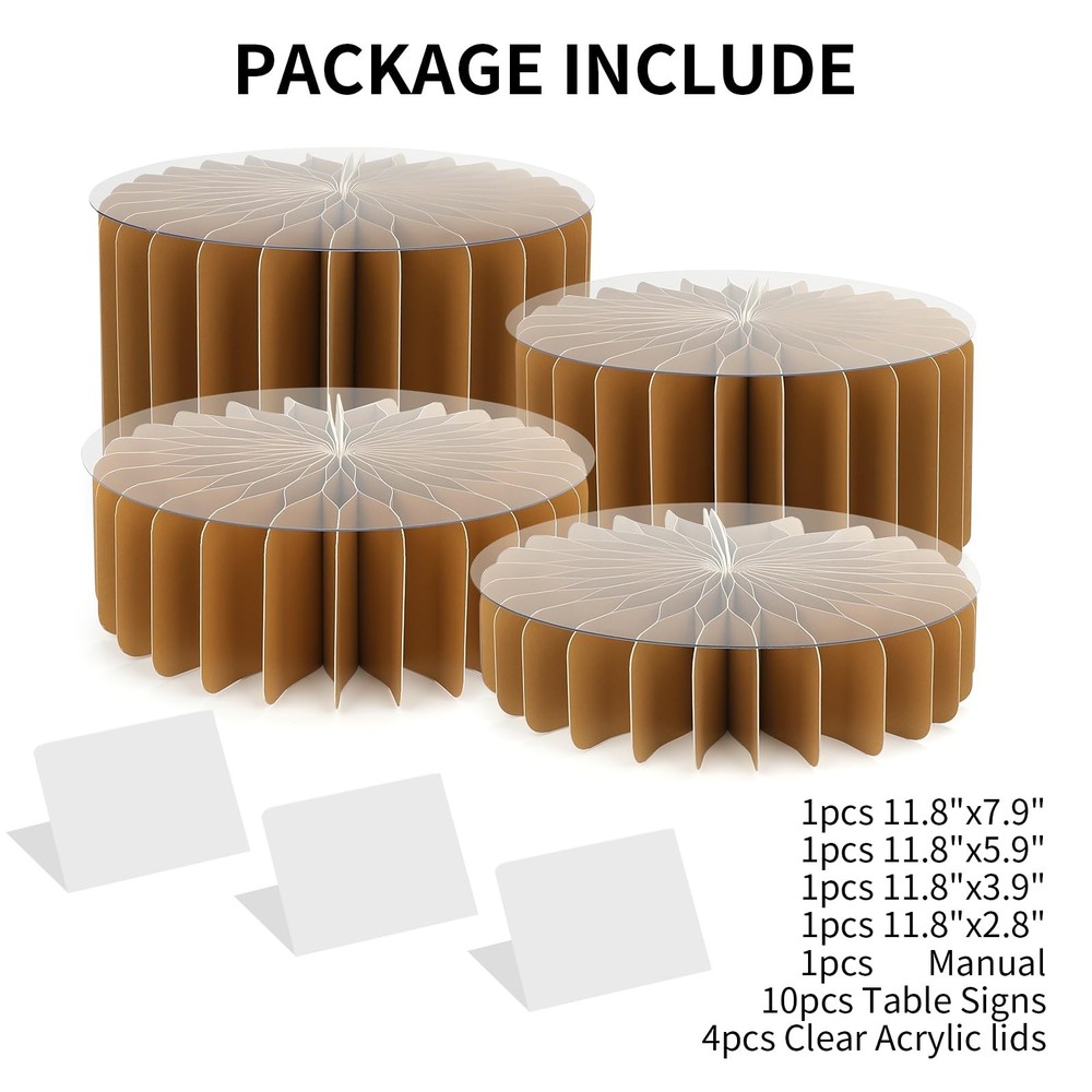 Buffet Risers Food Risers for Buffet Table Acrylic Risers Display Stands Tall...