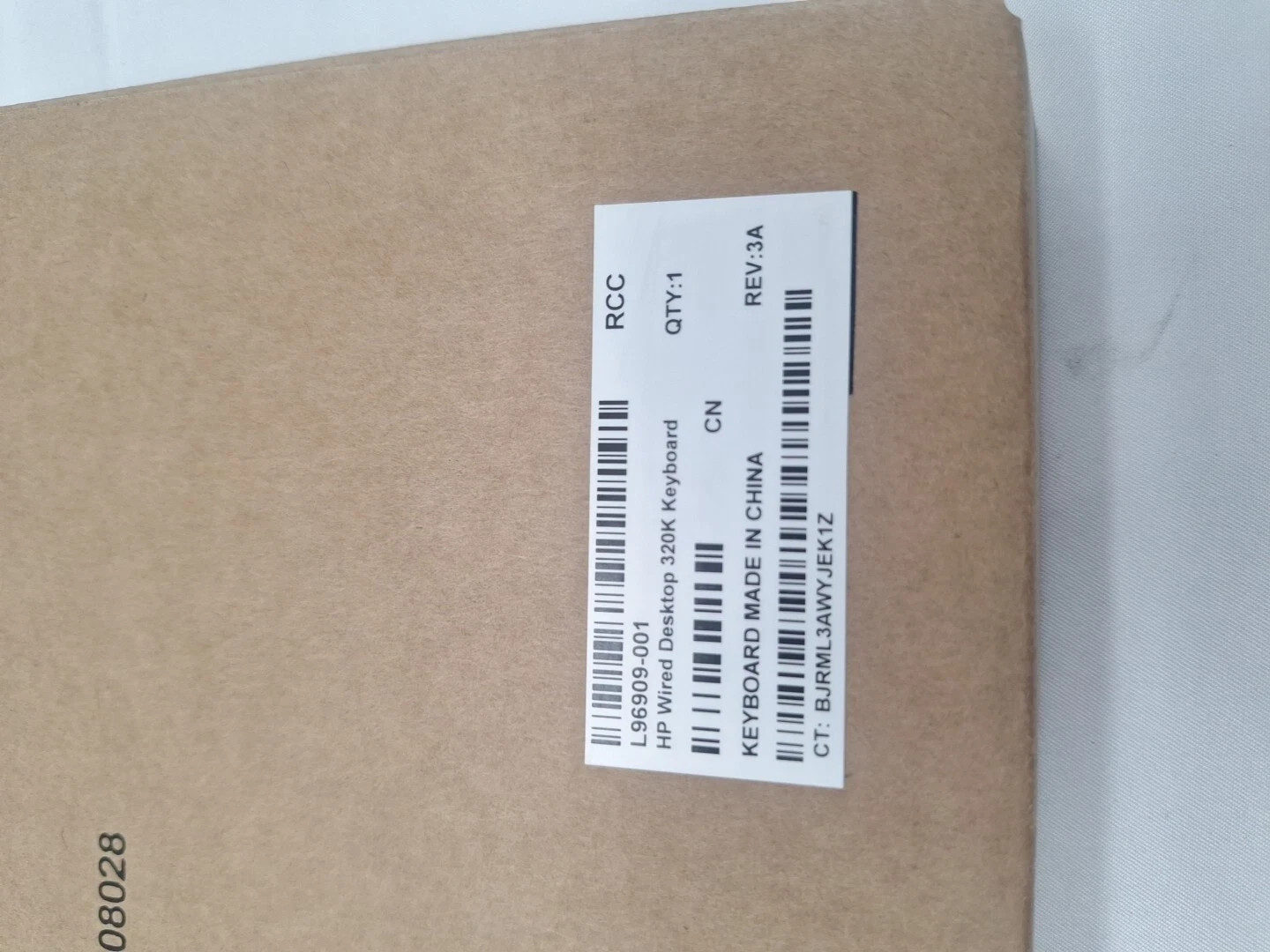 BRAND NEW HP Desktop 320K Slim Wired QWERTY Keyboard - Black - SEALED! OEM HP lz