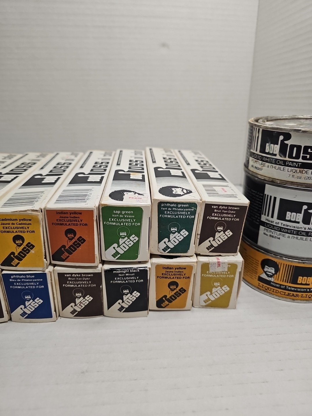 Lot Of 20 Bob Ross Oil Paint 5oz, 2 1.25oz, 2 Oil Paint 7/14oz, & More (NOS)