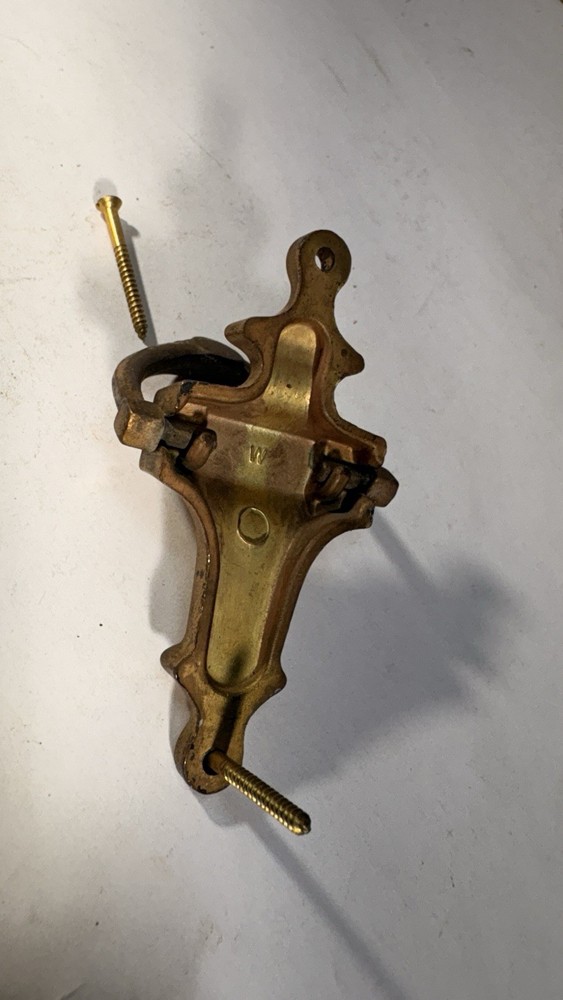 Vintage solid brass petite colonial door knocker S