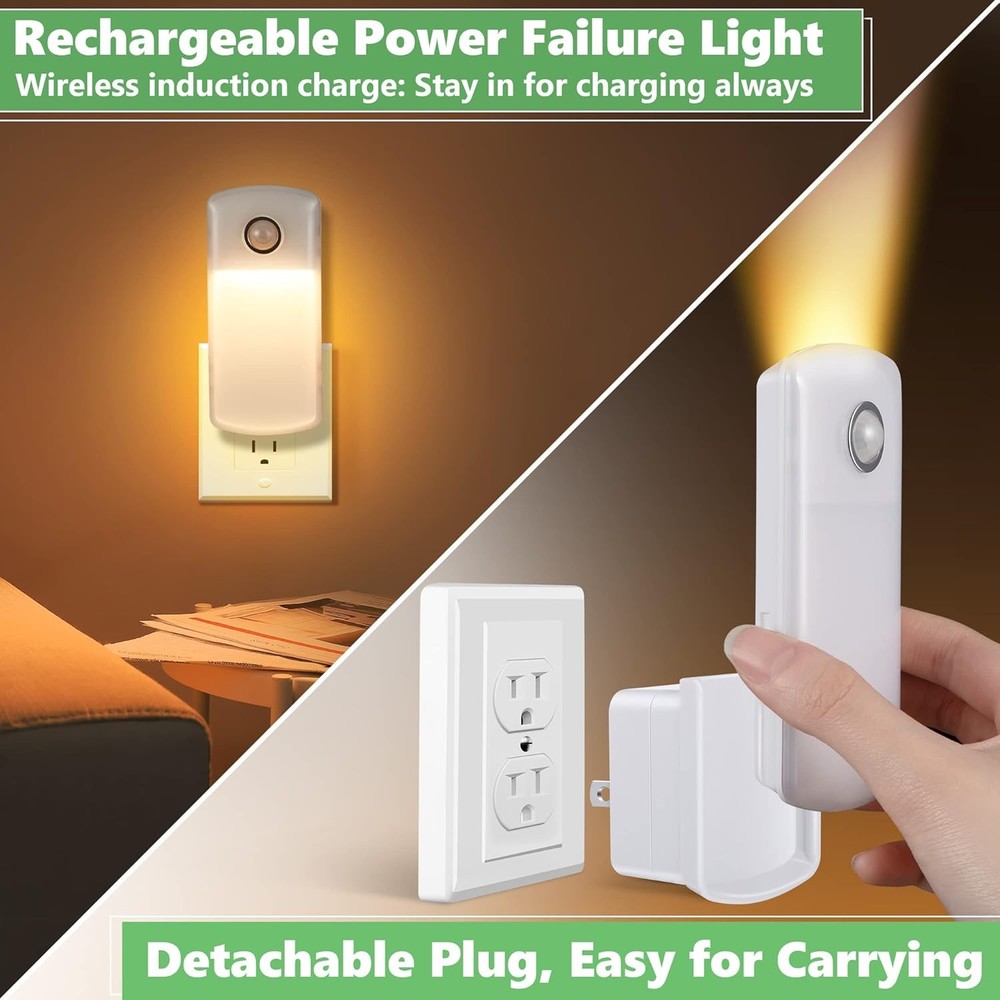 Emergency Power Failure Night Lights with Motion Sensor