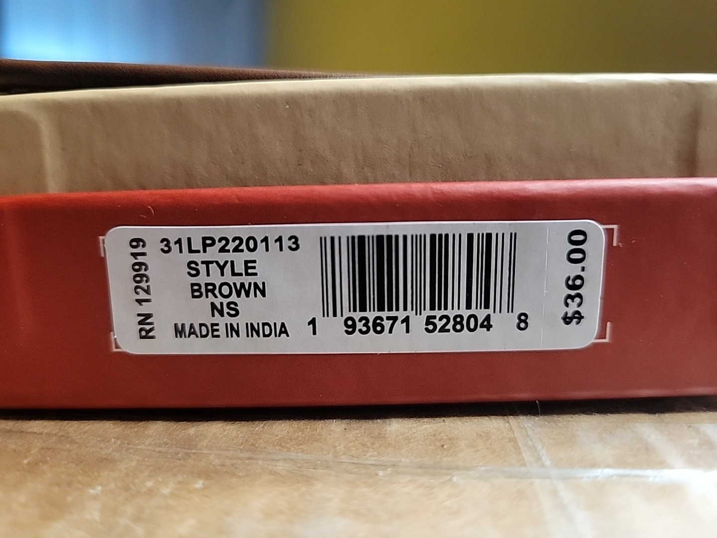 Levi's Mens Bifold Leather Wallet Brown 31LP220113 New Free Shipping