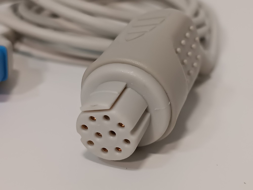 U708-119 10-Pin Sensor Interface Extension Cable Compatible with Datex-Ohmeda