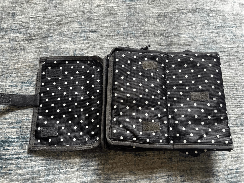 Packit Gray White Polka Dot Freezable Lunch Bag