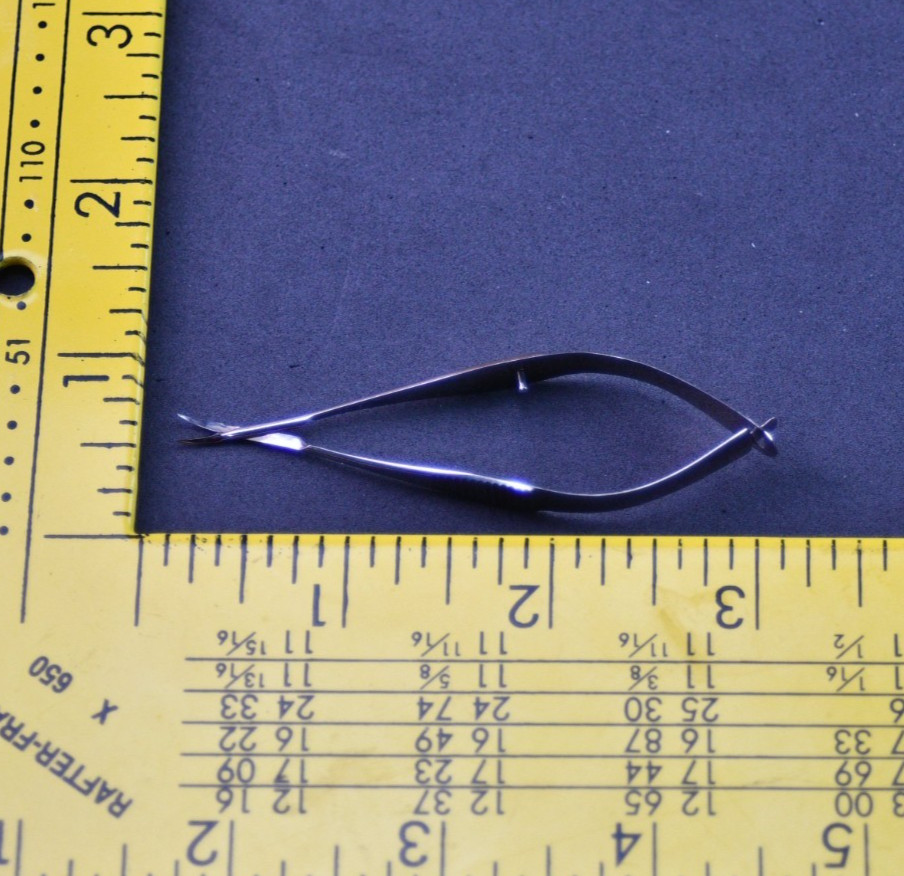 Storz E3387 Vannas Caspulotomy Scissors, 6mm, Curved