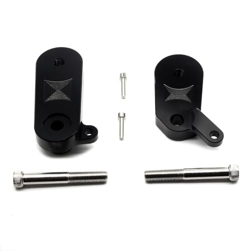 Motorcycle Frame Sliders, Falling Crash Protector Guards No Cut Kits Black