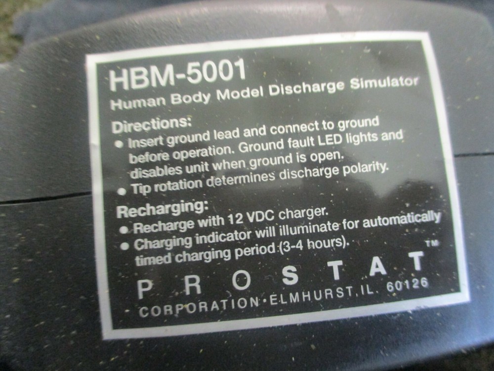 Prostat Model: HBM-5001 Human Body Model Discharge Simulator