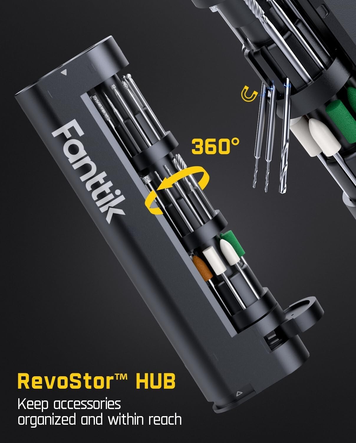 Fanttik F2 Master Mini Cordless Rotary Tool Kit 4V, NeoPulse Motor, 5 Variable S