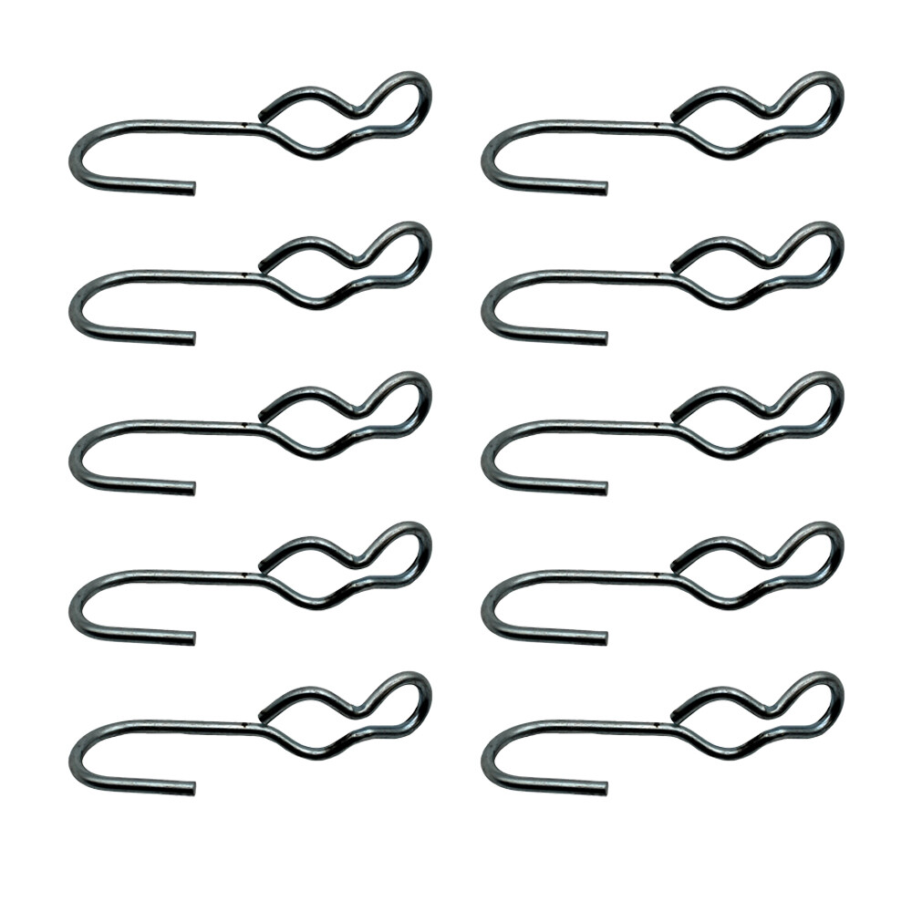 Ten New S-J Style End Hooks For Tarping & Tie-Down Applications Non Slip Design