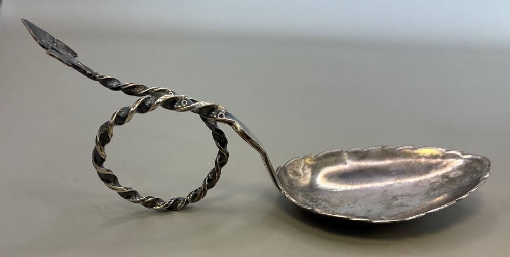 Two Mid-Century Norwegian 830 Silver Caddy Spoons