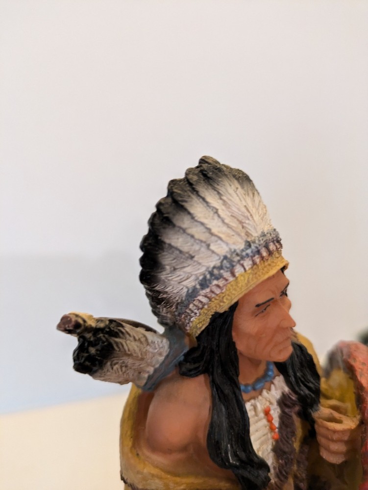 Native American Warrior Statue,, universal statuary corp or D. Monfort