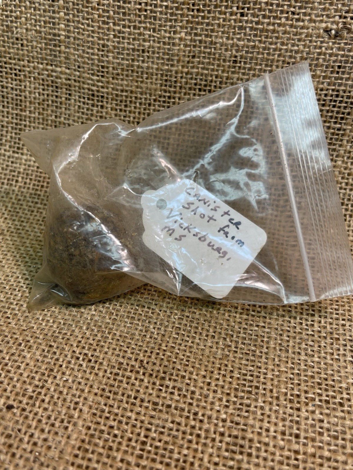 Great Dug Civil War Artillery Canister Shot Documented Vicksburg Mississippi