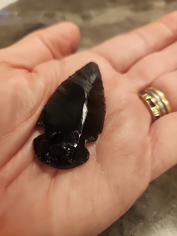 Black Obsidian Arrowhead