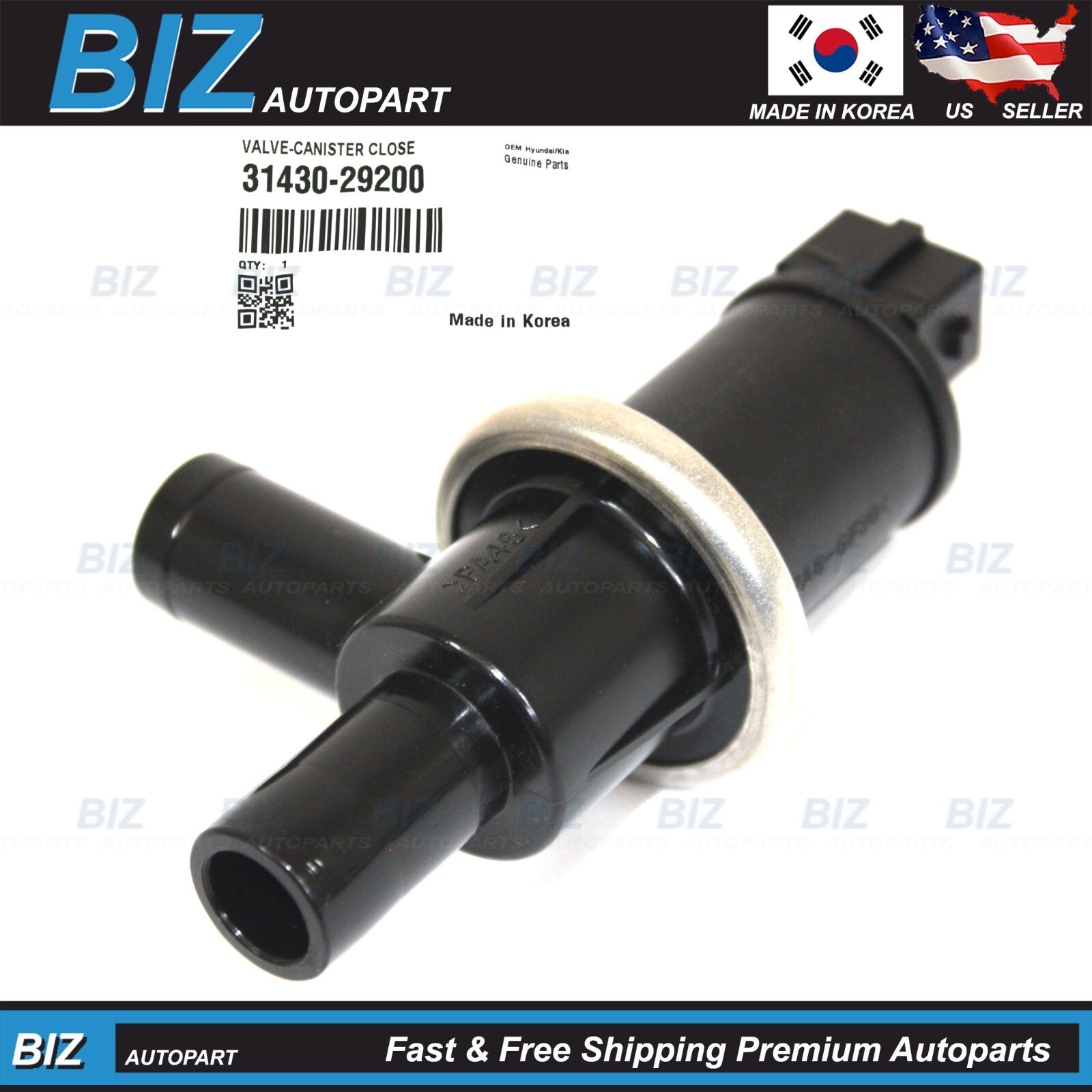 Vapor Canister Purge Valve for 96-14 Hyundai Kia Multiple Models 31430-29200