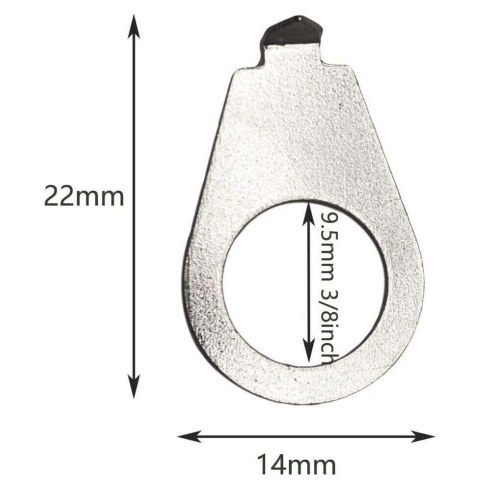 10x Guitar Knobs Pointer Plate Indicator Washers for Gibson LP Electric Guitar