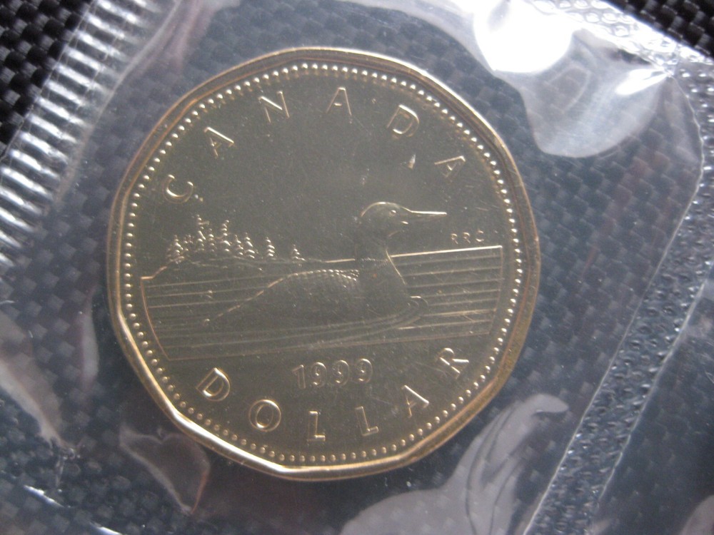 1999 Canadian Prooflike Loonie ($1.00)